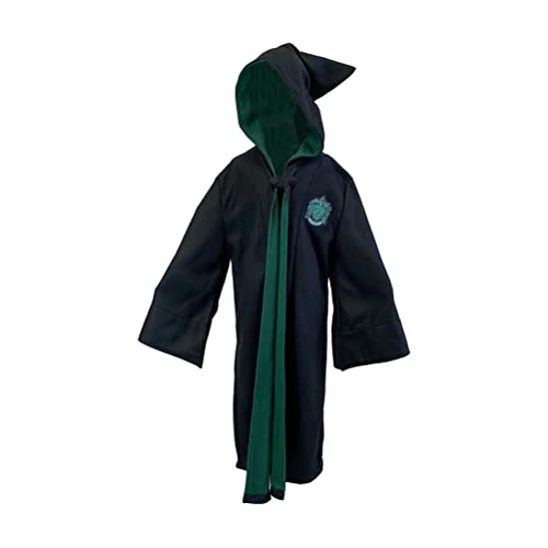 Harry Potter Slytherin House Kids Unisex Hooded Dressing Gown Robe (Large, 10-12 years) von Groovy