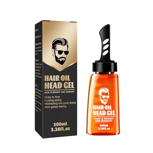 2-in-1-Haarwachs-Gel mit Kamm, langanhaltend, flauschig, schnell aufgebaut, starker Halt, Herren-Haarstyling-Gel mit Tauchkamm, 100 ml 2-in-1-Haarwachs-Gel mit Kamm, langanhaltend, flauschig, schnell aufgebaut, starker Halt, Herren-Haarstyling-Gel mit Tauchkamm, 100 ml von Grospe