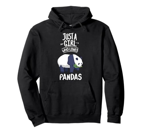 Damen Just A Girl Who Loves Pandas Geschenk Panda Bär Pullover Hoodie Damen Just A Girl Who Loves Pandas Geschenk Panda Bär Pullover Hoodie von Großartige Panda Kleidung