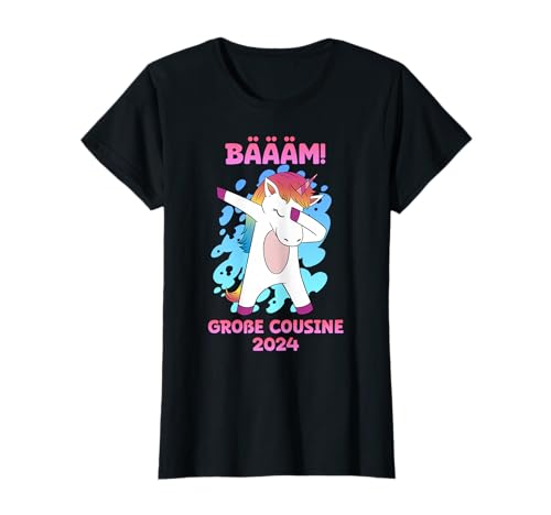 Große Cousine 2024 Baby Geburt Schwangerschaft Einhorn T-Shirt von Große Cousine 2024 Outfits & Geschenke