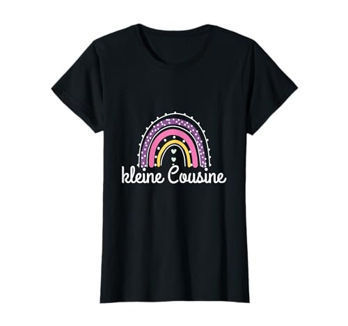 Kleines Cousin-Mädchen Rainbow T-Shirt Kleines Cousin-Mädchen Rainbow T-Shirt von Große Cousine Verkündung 2023