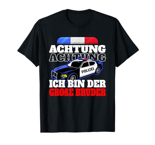 Kinder Ich bin Der Große Bruder Polizei Geschwister Geschenk T-Shirt Kinder Ich bin Der Große Bruder Polizei Geschwister Geschenk T-Shirt von Große Geschwister Bruder Schwester Geschenkideen