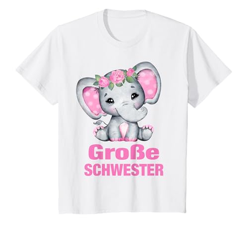 Große Kleine Schwester Elefant Elefanten Süßes Tier Mädchen T-Shirt Große Kleine Schwester Elefant Elefanten Süßes Tier Mädchen T-Shirt von Große Kleine Schwester Kleiner Großer Bruder
