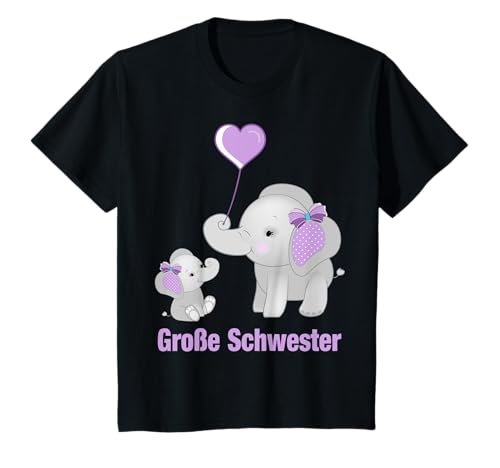 Große Kleine Schwester Geschwister Elefant Elefanten Mädchen T-Shirt Große Kleine Schwester Geschwister Elefant Elefanten Mädchen T-Shirt von Große Kleine Schwester Schwestern Baby Geschenke