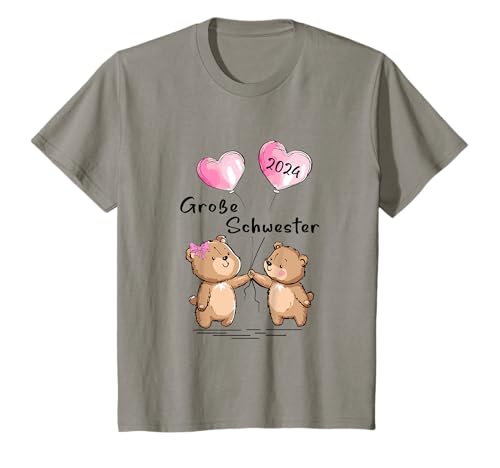 Kinder Große Schwester 2024 Bären Baby Schwangerschaft Ankündigung T-Shirt Kinder Große Schwester 2024 Bären Baby Schwangerschaft Ankündigung T-Shirt von Große Schwester 2024 Geschenkidee