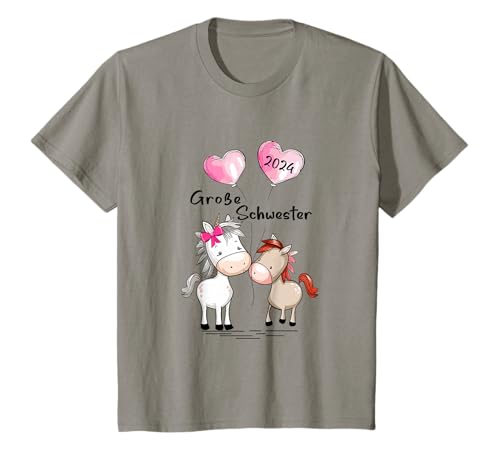 Kinder Große Schwester 2024 Pferde Baby Schwangerschaft Ankündigung T-Shirt Kinder Große Schwester 2024 Pferde Baby Schwangerschaft Ankündigung T-Shirt von Große Schwester 2024 Geschenkidee