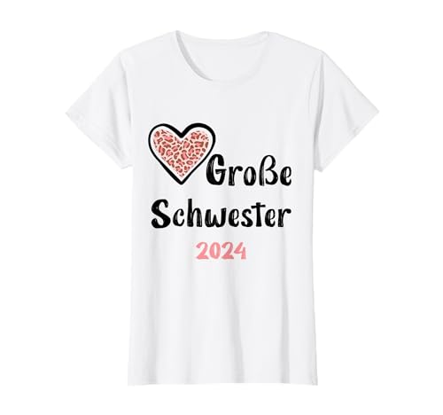 Große Schwester 2024 Baby Geburt Schwangerschaft Herz T-Shirt Große Schwester 2024 Baby Geburt Schwangerschaft Herz T-Shirt von Große Schwester 2024 Outfits & Geschenke