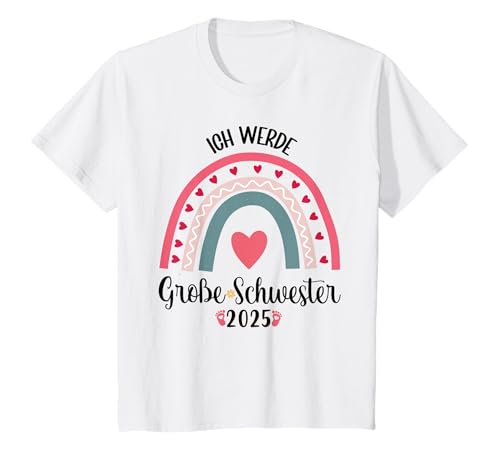 Ich Werde Große Schwester 2025 Kinder Große Schwester 2025 T-Shirt Ich Werde Große Schwester 2025 Kinder Große Schwester 2025 T-Shirt von Große Schwester 2025 Schwangerschaft Verkünden