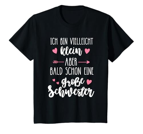 Ich werde große Schwester 2025 Regenbogen Mädchen Süß T-Shirt von Große Schwester 2025 Schwangerschaftsverkündung