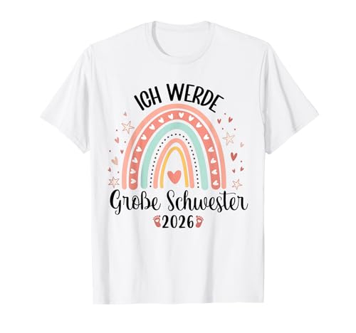 Kinder Ich Werde Große Schwester 2026 T-Shirt Kinder Ich Werde Große Schwester 2026 T-Shirt von Große Schwester 2026 Kinder Ich Werde Tee Gift