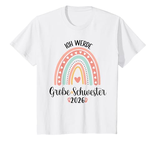 Kinder Ich Werde Große Schwester 2026 Große Schwester Cute T-Shirt Kinder Ich Werde Große Schwester 2026 Große Schwester Cute T-Shirt von Große Schwester 2026