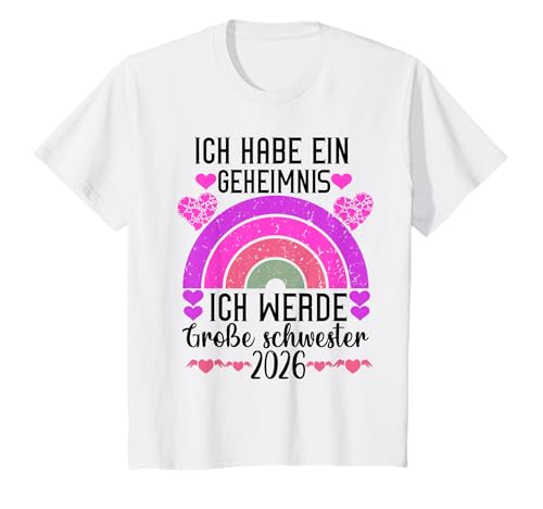 Kinder Kinder Ich Habe EIN Geheimnis Große Schwester 2026 T-Shirt Kinder Kinder Ich Habe EIN Geheimnis Große Schwester 2026 T-Shirt von Große Schwester 2026