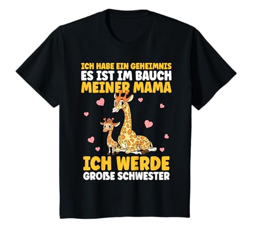 Schwester Mädchen Im Bauch Meiner Mama Giraffe T-Shirt Schwester Mädchen Im Bauch Meiner Mama Giraffe T-Shirt von Große Schwester Design
