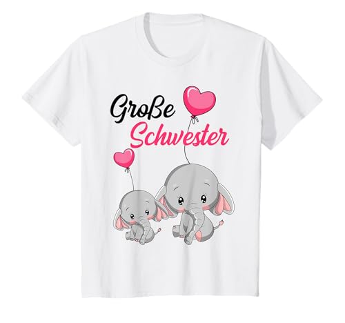Große Schwester 2025 Elefant Mädchen T-Shirt Große Schwester 2025 Elefant Mädchen T-Shirt von Große Schwester Elefant Design Geschenke