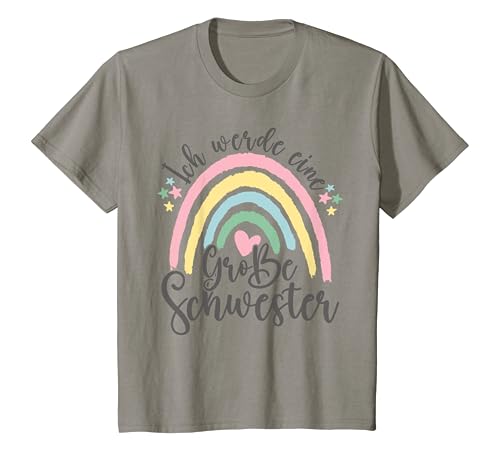 Kinder Ich Werde Große Schwester Boho Regenbogen T-Shirt von Große Schwester Fashion