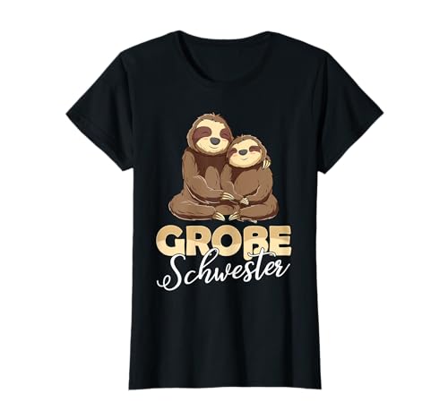 Große Schwester 2025 Faultier Mädchen T-Shirt Große Schwester 2025 Faultier Mädchen T-Shirt von Große Schwester Faultier Design Geschenke