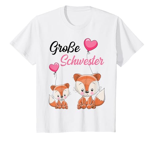 Große Schwester 2025 Füchse Mädchen T-Shirt Große Schwester 2025 Füchse Mädchen T-Shirt von Große Schwester Fuchs Motiv Geschenke