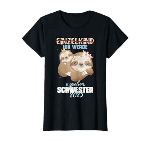 Faultier Große Schwester 2025 Mädchen süßes Faultier Motiv T-Shirt Faultier Große Schwester 2025 Mädchen süßes Faultier Motiv T-Shirt von Große Schwester Geschenke 2025 FACTORY