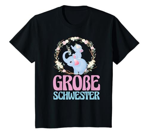 Elefant Lustiges Mädchen Große Schwester T-Shirt Elefant Lustiges Mädchen Große Schwester T-Shirt von Große Schwester Geschenke