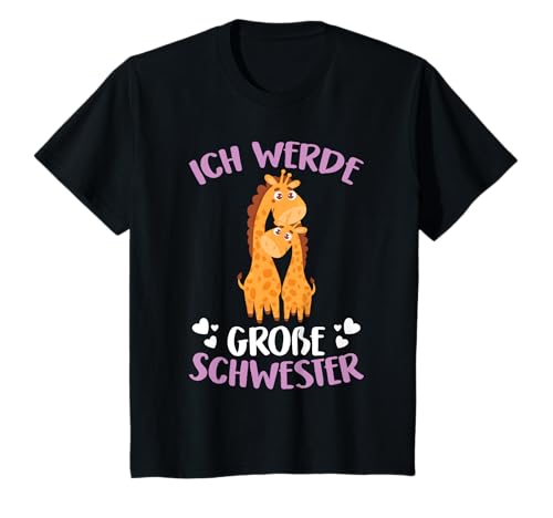 Mädchen Ich Werde Große Schwester Lustiges Giraffe T-Shirt Mädchen Ich Werde Große Schwester Lustiges Giraffe T-Shirt von Große Schwester Geschenke