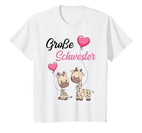 Große Schwester 2025 Giraffen Mädchen T-Shirt Große Schwester 2025 Giraffen Mädchen T-Shirt von Große Schwester Giraffe Geschenke