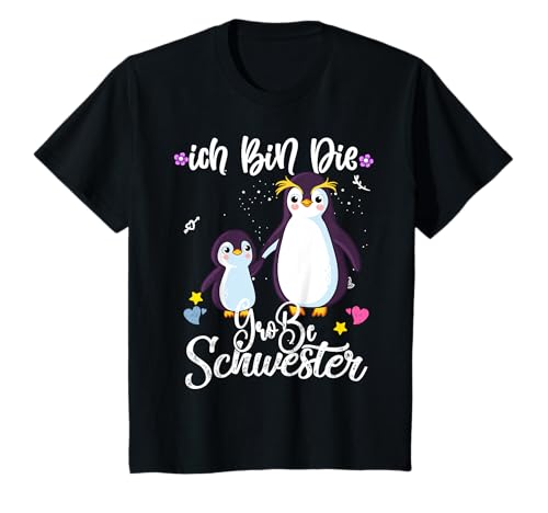 Pinguin Ich Bin Die Große Schwester Mädchen Tochter 2023 T-Shirt von Große Schwester Mädchen Tochter 2023