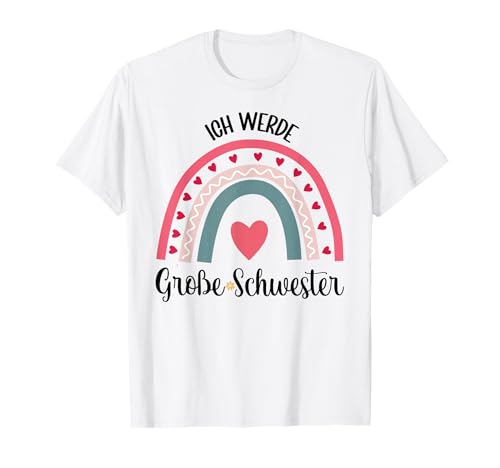 Ich Werde Große Schwester Kinder Große Schwester T-Shirt von Große Schwester Schwangerschaft Verkünden