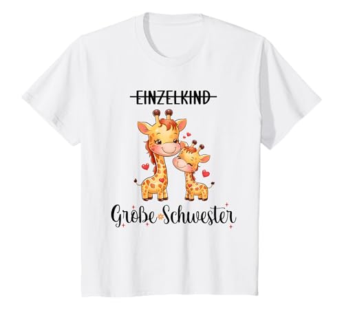 Kinder Big Sister Einzelkind Große Schwester T-Shirt von Große Schwester Tshirt