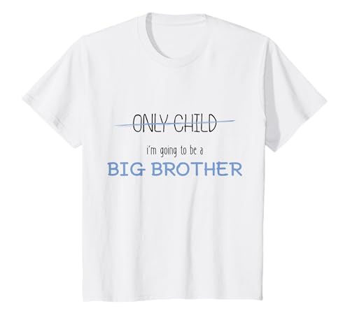 Kinder Only Child durchgestrichen – I'm Going to be a Big Brother T-Shirt Kinder Only Child durchgestrichen – I'm Going to be a Big Brother T-Shirt von Großer Bruder, Schwangerschaftsverkündung