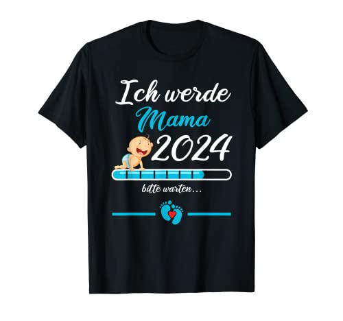 Damen Baby Ankündigung Nachwuchs Ich werde Mama 2024 T-Shirt von Großer Bruder 2024 Babyparty Baby Ankündigung