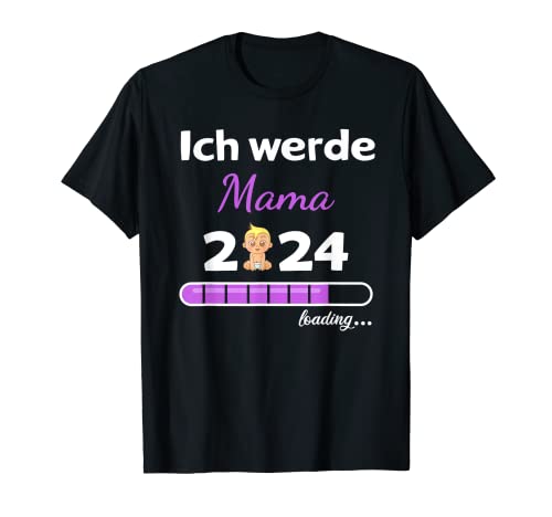 Damen Baby Ankündigung Nachwuchs Ich werde Mama 2024 T-Shirt von Großer Bruder 2024 Babyparty Baby Ankündigung