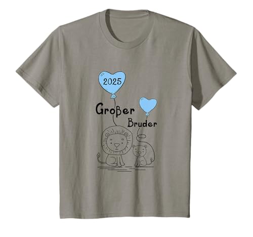 Kinder big brother 2025 löwe T-Shirt von Großer Bruder 2025 Geschenke