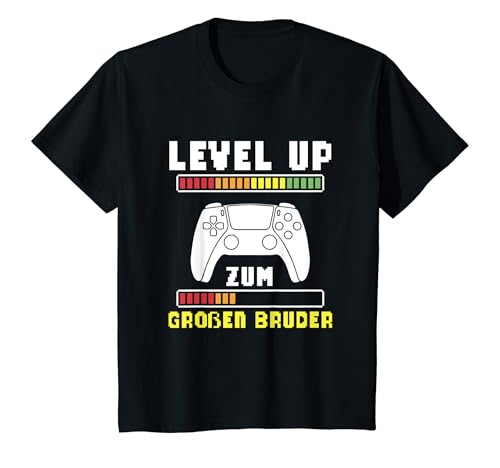 Kinder Level Up Zum Großen Bruder 2025 Gamer T-Shirt Kinder Level Up Zum Großen Bruder 2025 Gamer T-Shirt von Großer Bruder 2025 T-Shirt für Gaming Nachwuchs