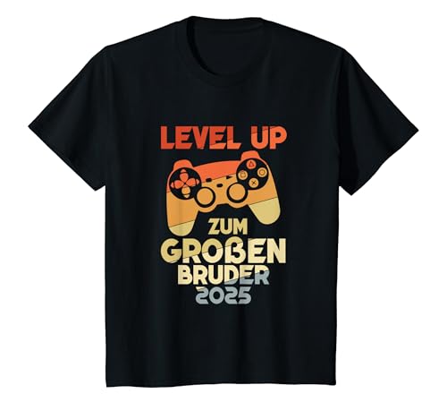 Kinder Level Up Zum Großen Bruder 2025 T-Shirt Kinder Level Up Zum Großen Bruder 2025 T-Shirt von Großer Bruder 2025 T-Shirt für Gaming Nachwuchs