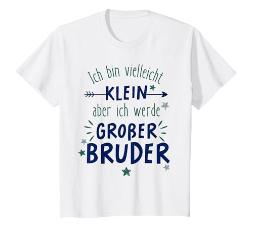 Kinder Ich bin vielleicht klein aber bald Großer Bruder 2025 Junge T-Shirt Kinder Ich bin vielleicht klein aber bald Großer Bruder 2025 Junge T-Shirt von Großer Bruder 2025 Verkündung Schwangerschaft