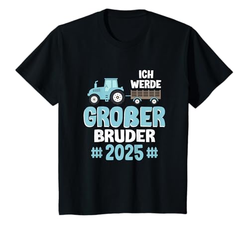 Kinder Traktor Big Brother 2025 Schwangerschaft T-Shirt Kinder Traktor Big Brother 2025 Schwangerschaft T-Shirt von Großer Bruder 2025
