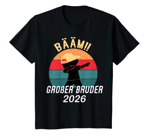 Kinder Bääm! Großer Bruder 2026 Geschenk Ankündigung Dab Geburt T-Shirt Kinder Bääm! Großer Bruder 2026 Geschenk Ankündigung Dab Geburt T-Shirt von Großer Bruder 2026 Geschenke Geburt & Babyparty
