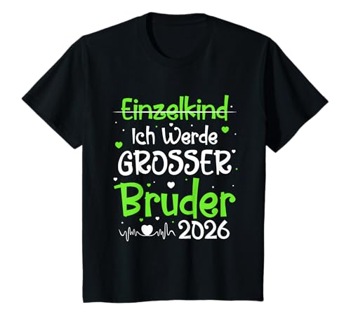 Kinder I Will Be Big Brother 2026 Baby Ankündigung T-Shirt von Großer Bruder Ankündigung Schwangerschaft