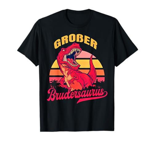 Großer Bruder Brudersaurus T-Rex Dino Dinosaurier Großer Bruder T-Shirt für werdenden großen Bruder, Schwarz, S, Kurzarm, Unisex-Babys Großer Bruder Brudersaurus T-Rex Dino Dinosaurier Großer Bruder T-Shirt für werdenden großen Bruder, Schwarz, S, Kurzarm, Unisex-Babys von Großer Bruder Brudersaurus Bruder Dinosaurier