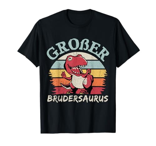 Großer Bruder Brudersaurus Dino T-Shirt - Unisex-Kinder, Schwarz, S, Kurzarm, Cartoon, Klassisch, Dino-T-Shirt-Geschenk Großer Bruder Brudersaurus Dino T-Shirt - Unisex-Kinder, Schwarz, S, Kurzarm, Cartoon, Klassisch, Dino-T-Shirt-Geschenk von Großer Bruder Brudersaurus Dino Geschenkideen