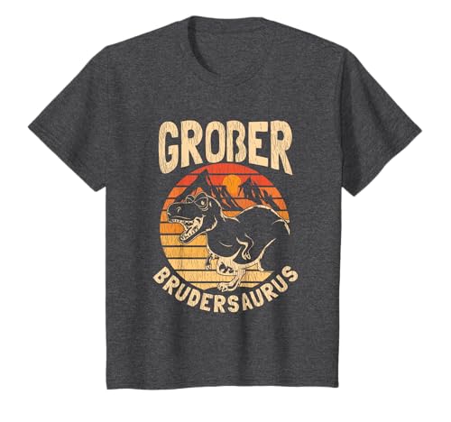 Kinder Großer Bruder Brudersaurus T-Rex Dinosaurier Dino Geschenk T-Shirt Kinder Großer Bruder Brudersaurus T-Rex Dinosaurier Dino Geschenk T-Shirt von Großer Bruder Brudersaurus T-Rex Dinosaurier Dino