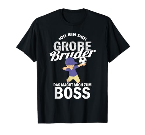 Großer Bruder Dabbing Fussball Boss Jungen T-Shirt Schwarz 80 EU Klassisch geschnitten, Cartoon Fußballer Design, Kurzarm Großer Bruder Dabbing Fussball Boss Jungen T-Shirt Schwarz 80 EU Klassisch geschnitten, Cartoon Fußballer Design, Kurzarm von Großer Bruder Dabbing Fussball Boss Jungen Kinder
