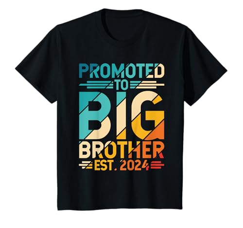 Kinder Promoted To Big Brother Est. 2024 Familie Bruderliebe T-Shirt Kinder Promoted To Big Brother Est. 2024 Familie Bruderliebe T-Shirt von Großer Bruder Familie Geschenkideen & Designs