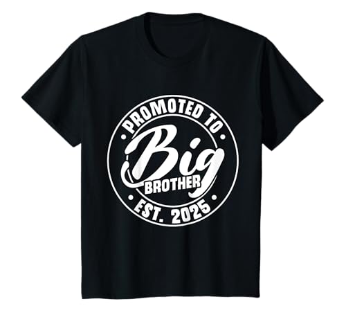 Kinder Promoted To Big Brother Est. 2025 Familie Bruderliebe T-Shirt Kinder Promoted To Big Brother Est. 2025 Familie Bruderliebe T-Shirt von Großer Bruder Familie Geschenkideen & Designs