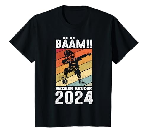 Kinder Bääm!! Großer Bruder 2024 Fußball Spieler Trainer Profi T-Shirt Kinder Bääm!! Großer Bruder 2024 Fußball Spieler Trainer Profi T-Shirt von Großer Bruder Fußball Geburt Geschenke & Designs
