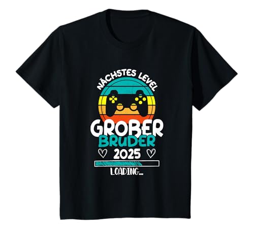 Kinder Next Level Big Brother 2025 Loading Baby Ankündigung T-Shirt Kinder Next Level Big Brother 2025 Loading Baby Ankündigung T-Shirt von Großer Bruder Gaming Ankündigung Schwangerschaft