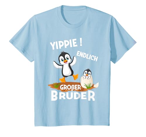 Kinder Endlich Großer Bruder Sohn Geschwister Pinguin T-Shirt Kinder Endlich Großer Bruder Sohn Geschwister Pinguin T-Shirt von Großer Bruder Geschenk Ankündigung Geburt