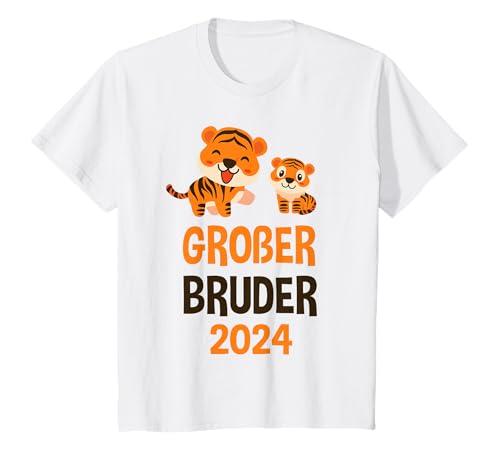 Kinder Großer Bruder 2024 TShirt Tiger T-Shirt von Großer Bruder Geschenke