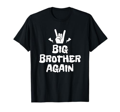 Big Brother again Verkündung Geschenk Jungen Großer Bruder T-Shirt Big Brother again Verkündung Geschenk Jungen Großer Bruder T-Shirt von Großer Bruder Schwangerschaft Verkündung Kinder