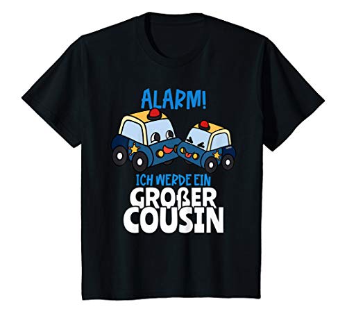 Kinder Alarm Ich werde Großer Cousin Polizei Autos Lustig Cousin T-Shirt von Großer Cousin Outfits & Geschenke